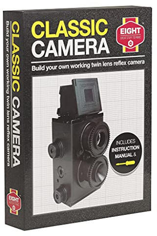 Eight Innovation ETLR21 Eight Build Your Own Classic Complete Construction Kit to Create Your Own Fully Functioning Model Analogue Film Camera,Black