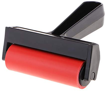 1 pcs Andrückroller Hartgummi Tinte Farbwalze Block Druck Werkzeug