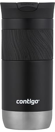 Contigo Byron 2.0 Snapseal Vaso Termico Cafe, Unisex-Adult, Licorice, 1 Count (Pack of 1)