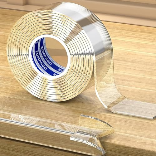 ZOMPAGO Clear Soft Corner Protectors for Baby Safety Furniture Strip 0.8in(W) 13FT(L), Sharp Edge Table Corner Bumpers, Wall Corner Guards, Baby Proof Corner Protectors for Cabinet & Window Edge