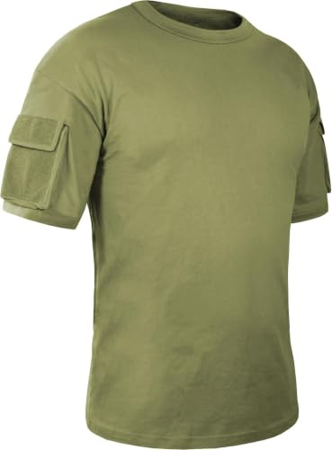 Herren Tactical T-Shirt mit Klett-Ärmeltaschen