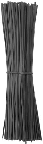 PATIKIL Plastic Twist Ties, 300 Pcs 6 Inch Reusable Cable Ties, 0.08 Inch Wide Bag Coated Ties for Household and Office Use, Black