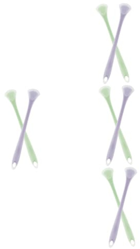 DEARMAMY 4 Set Raschietto Per Lingua Gomma Raschiare Strumenti Per La Pulizia Della Lingua Degli Adulti Spazzola Per La Pulizia Della Lingua Strumenti Dentali Nylon 2 Pezzi*4