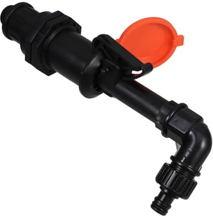 INOOMP Clé de Vanne Rapide 3/4'' Dn20 pour Tuyau D'arrosage Jardin, Valve en Plastique PP Bouchon Protecteur, Tige de Vanne, Coude et Connecteur pour Arrosage Manuel