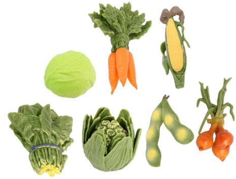 BESPORTBLE Realistic Plastic Vegetable Models Artificial Fake Veggies Display Props for Restaurant Market Educational Preschool Lightweight Plastic Simulation Ornaments for Home and Shop