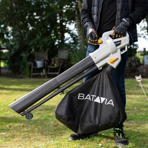 Soplador eléctrico de hojas 3 en 1 de 3300 W, triturador y aspiradora - Batavia