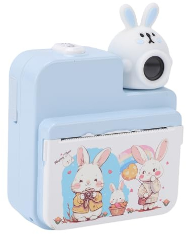 BSTiltion Macchina fotografica istantanea della stampa 1080P Macchina fotografica digitale del bambino con 5 penne colorate Stampa istantanea per le avventure dei bambini Schermo da 3 pollici