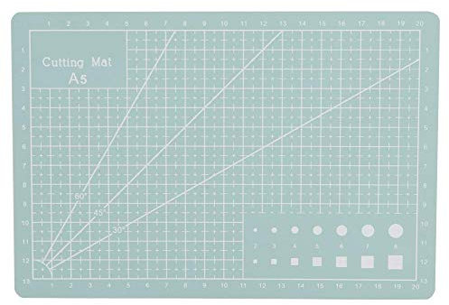 Atyhao Bastelunterlage Schneidebrett, A5 PVC selbstheilend Schneidematte für Büro Schule manuelle Arbeit Lederhandwerk Patchwork