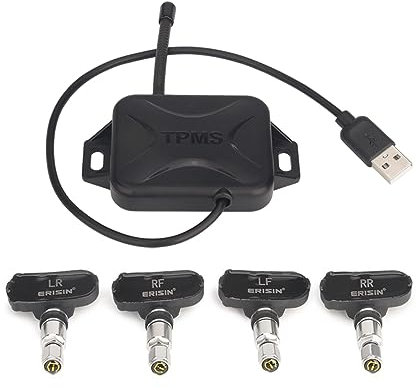 TPMS Modulo Pressione Pneumatici Sensori Interni Adattatore Android 10 Display & Sound Alarm Interfaccia USB Play & Play