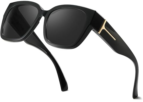 SIPHEW Polarisiert Überzieh Sonnenbrille für Brillenträger Damen Herren, Überbrille Clip on Normale Brille UV400 Schutz