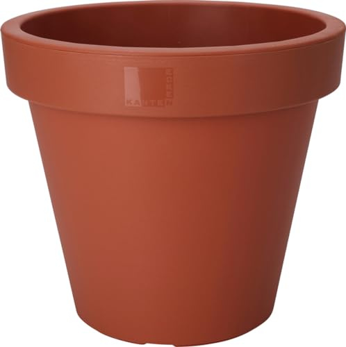 Muddy Hands Large Plant Pot Outdoor Garden Round Flower Tree Plastic Planter (Ø - 50cm, Terracotta)