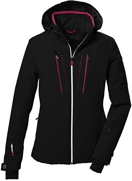 Killtec Damen Ksw 41 Wmn Ski Jckt Skijacke/Funktionsjacke mit abzippbarer Kapuze, Schneefang und Unterarmventilation