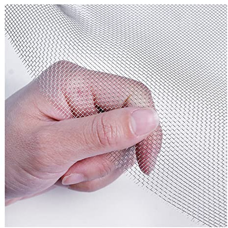 Maschendrahtgitter aus Edelstahl 304, 16 Maschen, stabiles Metallgitter für Belüftung, Filter, Gartennagetiergitter – Loch 1,32 mm (Farbe: Silber, Größe: 1,2 x 2 m)
