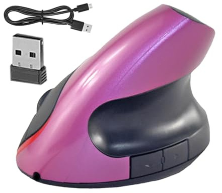 Souris verticale sans fil - Souris verticale ergonomique, souris verticale | rechargeable | Souris sans fil avec capteur précis, souris verticale sans fil pour jeux à la maison et au bureau