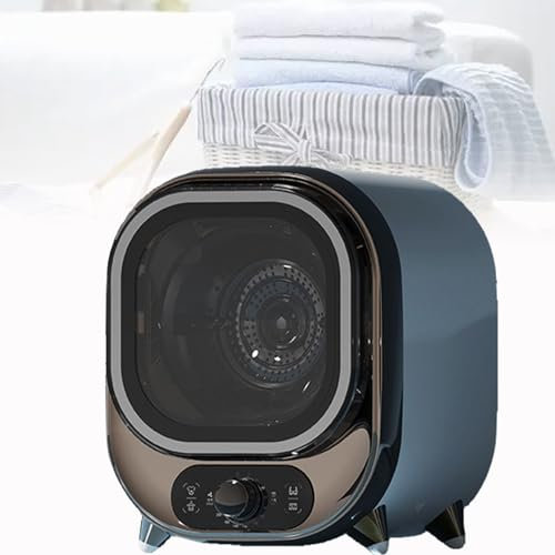 Spdazzleburst Asciugatrice a condensazione Portatile, Piccola asciugatrice ventilata, capacità 0,8 kg, per Uso su bancone o a Parete, compatta, Mini asciugatrice centrifuga,Brown