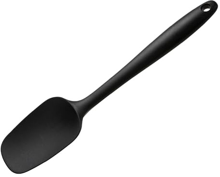 Wiltshire Silicone Spatula, Spoonula, Dough Scraper | Heat-Resistant Utensil, Non-Stick, Non-Scratch, Midnight Black, 27.2x6.2x1.5cm