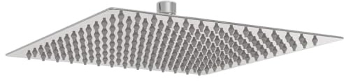 vidaXL Regenbrause Edelstahl 304 25x25 cm Quadrat