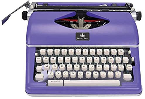 Vintage-Schreibmaschine – Manuelle Schreibmaschine – Modell für entfernte Schreiborte – Schlanke und langlebige Schreibmaschine, klassischer Textverarbeiter – Schreibmaschinen für Schriftsteller, E