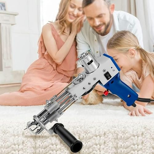 Machine à tufter électrique pour Tapis, 2 en 1, pour Tisser des Tapis, Outils Faits Maison pour Un Tissage Rapide et Robuste.