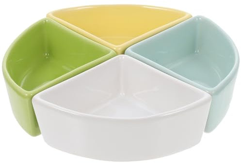 BESTonZON 4stücke Futternapf Für Meerschweinchen Keramik Kleine Futterschale Für Haustiere Hamster Igel Fütterung Schüssel Lebensmittel Schüssel