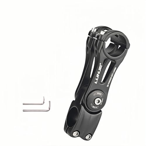 Vástago de Bicicleta de 31,8 mm Ajustable ± 80 Grados MTB, 90/110/130/145 mm, Elevador de Manillar para Bicicletas de montaña, Bicicletas de Carretera, MTB, BMX, Ciclismo (31,8 x 110 mm)