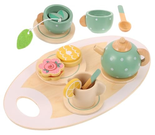 UPKOCH 1 Set Teaware Playset for Tea Set for Role Play Tea Fun for Childrens Room Decor and Educational Activities