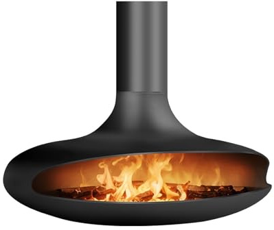 XUJUAN-0227 Caminetti Elettrici Decorazione del Camino a Legna sospeso del Soggiorno della Villa, Simulazione della Fiamma 3D, Versione a Legna del Camino Camino Atomizzato 3D(M)