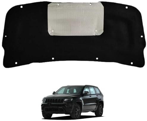 Coussin d'Isolation de Capot Moteur pour Jeep Cherokee KL 2019-2020 OE: 68306860AA - Tapis Insonorisant et Thermique en Coton Isolation Phonique et Thermique