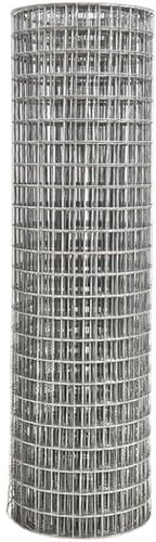 Galvanized Chicken Coop Wire Fence, Heavy-Duty Metal Mesh for Garden Enclosures, Protects Against Rats, Rodents & Animals - Outdoor Garden Security