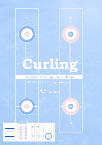 Curling Täysväri Curling-muistikirja Otteluloki ja Strategia-analyysi A5-koko