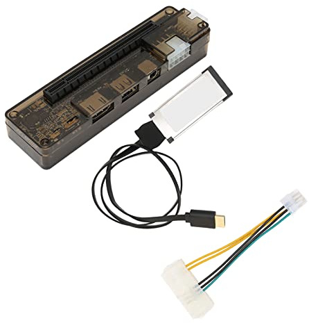 aqxreight Scheda Video per Laptop Interfaccia Scheda Dock Alimentazione a 6 Pin Robusto ABS Esterno EXP GDC per Elaborazione Server Video per Laptop Esterna Indipendente DockEXP GDCScheda Grafica per