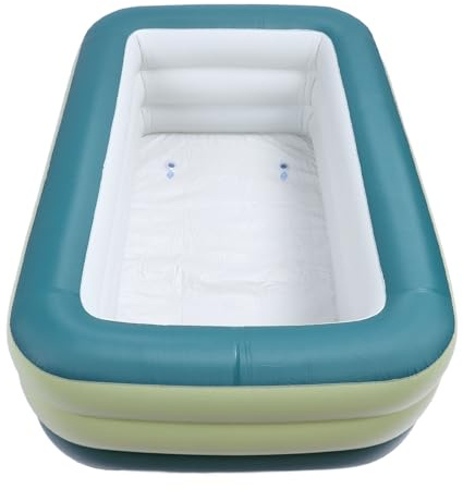 Yosoo Health Gear Piscina Gonfiabile in PVC Rinforzato, Pieghevole e Portatile per Viaggi All'aperto in Famiglia, Utilizzabile Anche Come Vaschetta per neonati. (Khakhil)