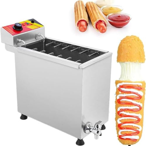 Electric Fryer Machine for Making Cheese Hot Dog Sticks, Ideal for Kitchen, Restaurant, and Home Use