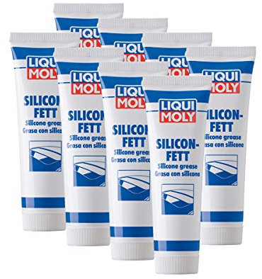 8x LIQUI MOLY 3312 Silicon-Fett transparent Silikonfett Paste Schmiermittel 100g