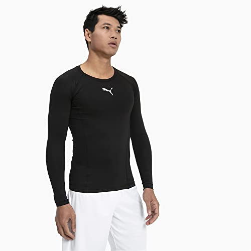 PUMA Homme Liga Baselayer Tee Ls T Shirt, Puma Black, M EU