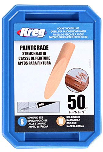 Kreg - 50 tappi per fori tascabili in legno - da dipingere