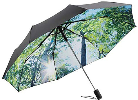 Le Monde du Parapluie Pliant Automatique Femme Homme 60 cm, Forêt