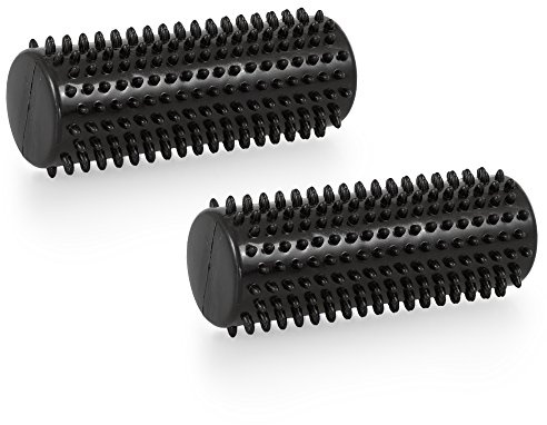 Igel Massagerolle, Noppenrolle, luftgefüllt, Sparset Schwarz, 2 Stück