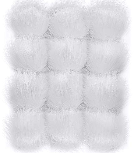Finte Pelliccia Pom Pom Palla DIY Pelliccia Pom Pon per Cappelli Scarpe Sciarpe Borsa Pompon Portachiavi Charm Accessori per Maglieria Cappelli