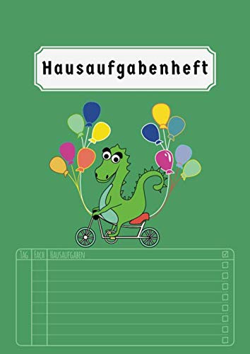 Hausaufgabenheft: Grundschule 2020 2021 | Din A4 | 50 Blatt | Aufgabenheft Grundschule | Für Kinder | Grün