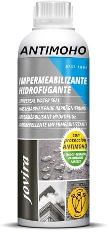 JOVIRA PINTURAS Impermeabilizzante Trasparente 1L | Impermeabilizzazione Invisibile, Nessuna Generazione di Film, Protezione Totale su Facciate, Cemento, Terrazze, Tetti (1 Litres, Anti-muffa)). D-11