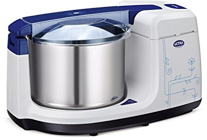 Elgi Ultra Bigg+ 2.5 Liter Table Top Wet Grinder | With Atta Kneader 110 Volt For USA & Canada, Blue