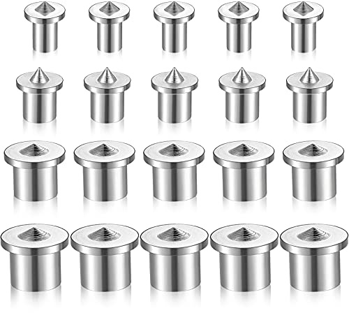 20 Pcs Dowel and Tenon Center Transfer Plugs Doweling Centering Pins Transfer Plugs Drill Hole Tool for Woodworking Tool Accessories (1/4 5/16 3/8 1/2 Inch)