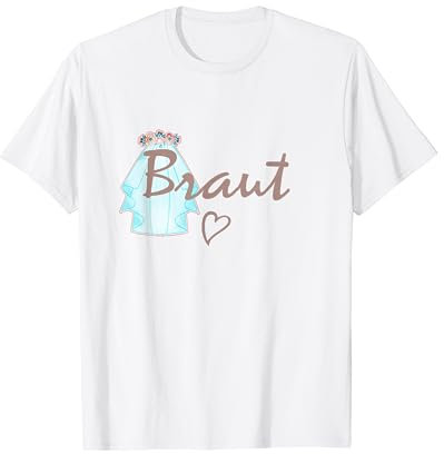 Braut mit Schleier JGA Junggesellinnenabschied Poltern T-Shirt