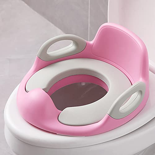 Kinder Toilettensitz WC-Sitz Töpfchen Training Sitze Kloaufsatz, Rosa