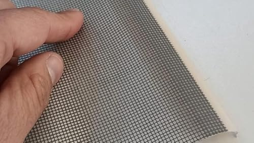 Rete Zanzariere Kit Ricambio Universale Riducibile con Tasca e Tondino porte finestre Varie Misure (140 x 250 Laterale)