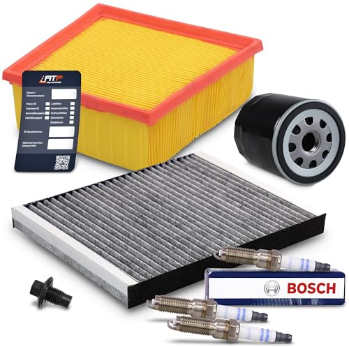 BESTPRICE ATP Inspektionspaket Filterset mit 1x Ölfilter, 1x Innenraumfilter, | Kompatibel mit: FORD B-MAX, B-MAX Van, ECOSPORT, FIESTA VI, FIESTA VI Van, TOURNEO COURIER B460 Großraumlimousine
