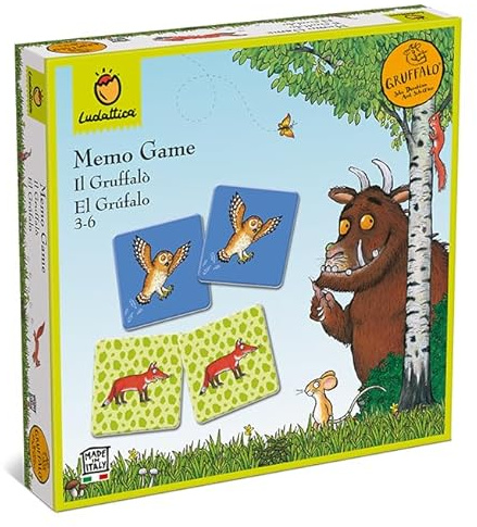 Ludattica 22648 - Memo Game Der Gruffel, Kinderspiel für Kinder ab 5 Jahren