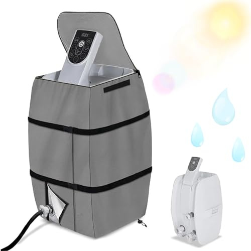 Housse De Chauffage pour Spa, Couvercle De Pompe De Chauffage De Spa pour Spa, Anti-PoussièRe éTanche Housse De Spa Portable, Couvercle De Protection pour Piscine Et Voyage en Plein Air (Gris)
