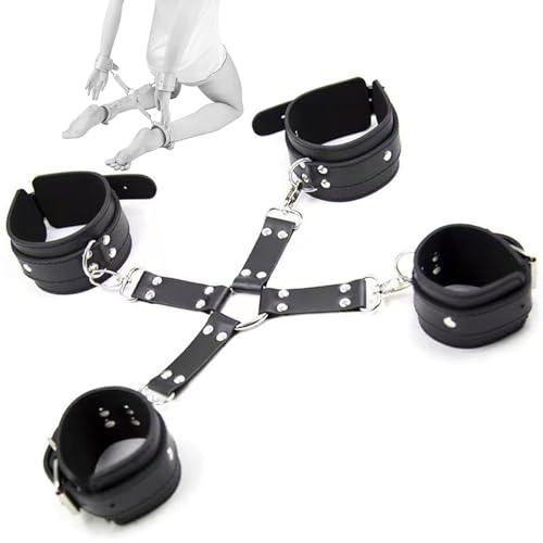 YUZHO Handschellen für sexspiele Fesseln&bondage Bondageset fessel set ganzkörper Rückenhandschellen Adult Toys Handschellen und Fußfesseln Bondage Hände und Beine BDSM Bondage Adult Sex Toys